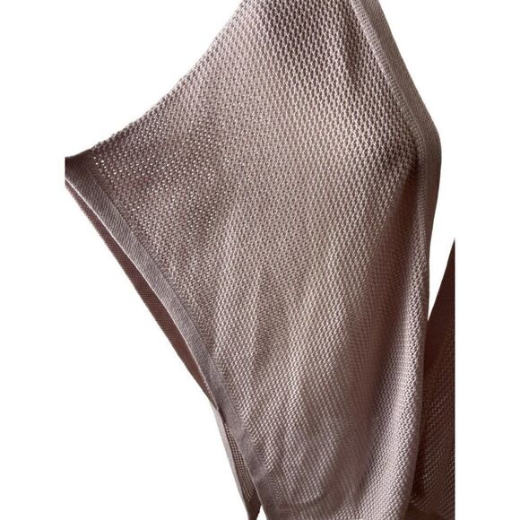 LOFT Outlet Open Knit Wool Blend Oversized Ruana Cardigan Size M/L Pink NWT - Picture 3 of 7